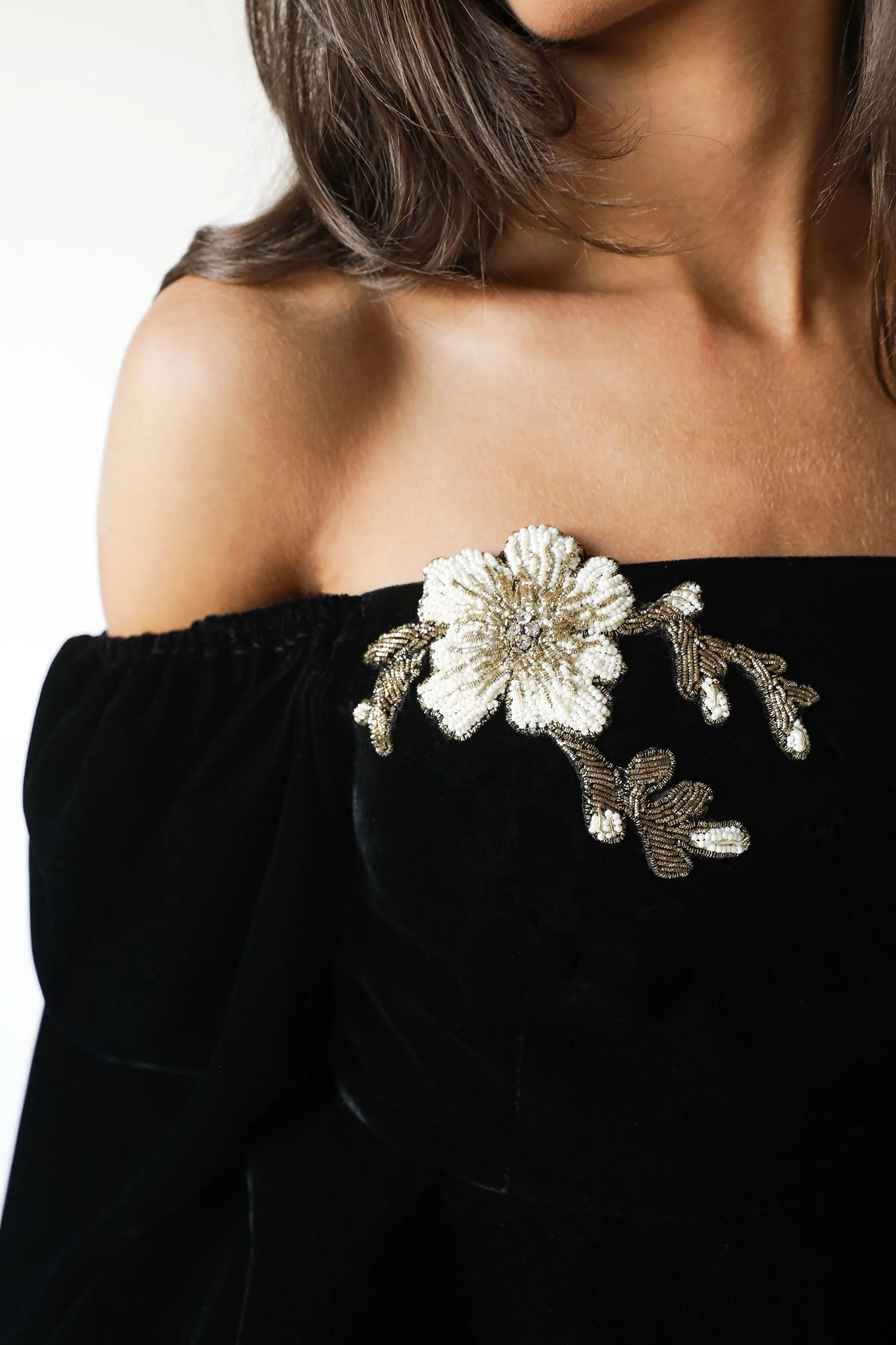 Celeste Peplum Top - Black - Image 13